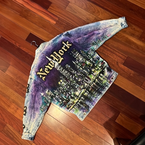 RARE!! Tony Alamo NYC hand painted jean jacket - Picture 8 of 12